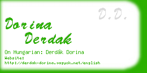 dorina derdak business card